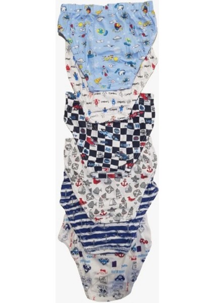 6 Adet Empirme Renk Çocuk Slip Külot