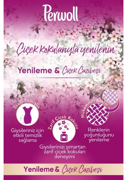 Yenileme Renkli 2x2.97L & Perwoll Yenileme Çiçek Cazibesi Renkliler 2.75L (3'lü Set)