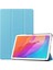 Huawei Mate Pad T10 Kılıf Smart Cover Katlanabilir Standlı Tablet Akıllı Kapak Mavi 1