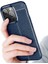 Apple iPhone 13 Mini Kılıf Rugan Armor Deri Görünümlü Yüksek Kalite Silikon Niss Siyah 3