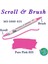 Scroll & Brush Çift Çizgi ve Fırça Uçlu Kaligrafi ve Gölgeleme Kalemi 025 Pure Pembe 1