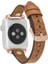 Apple Watch Uyumlu Deri Kordon 38-40MM Ferro Gold Trok G19 Taba 2