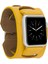 Apple Watch Uyumlu Deri Kordon 42-44MM Cuff FL12 Sarı 1