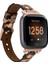 Bull Cover Bouletta Fitbit Versa 2-3 Seri Uyumlu Deri Kordon Rose Gold Troklu Leopar 1