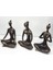 Dekoratif Üçlü Yoga Yapan Tealight Kadın Antik 1