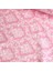 Pembe Damask Nevresimlik Poplin Kumaş 1