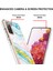 Samsung Galaxy S20 Fe Için Mermer Desen Yumuşak Tpu Tampon Kılıf Kapak Turkuaz - Beyaz (Yurt Dışından) 3