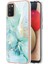 Samsung Galaxy A02S Için Mermer Desen Yumuşak Tpu Tampon Kılıf Kapak Turkuaz (Yurt Dışından) 1