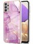 Samsung Galaxy A32 5g Için Mermer Desen Yumuşak Tpu Tampon Kılıf Kapak Pembe (Yurt Dışından) 1
