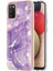 Samsung Galaxy A02S Için Mermer Desen Yumuşak Tpu Tampon Kılıf Kapak Mor (Yurt Dışından) 1