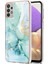 Samsung Galaxy A32 5g Için Mermer Desen Yumuşak Tpu Tampon Kılıf Kapak Turkuaz (Yurt Dışından) 1