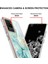 Samsung Galaxy S20 Ultra Için Mermer Desen Yumuşak Tpu Tampon Kılıf Kapak Turkuaz (Yurt Dışından) 3