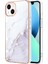 iPhone 13 Mini Için Mermer Desen Yumuşak Tpu Tampon Kılıf Kapak Beyaz (Yurt Dışından) 1