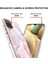 Samsung Galaxy A12 Için Mermer Desen Yumuşak Tpu Tampon Kılıf Kapak Rose Gold (Yurt Dışından) 3