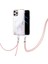 iPhone 12 Pro Max Için Crossbody Askı Ipi Telefon Kılıfı Silikon Mermer Desen Yumuşak Tpu Tampon Kapağı Beyaz (Yurt Dışından) 3
