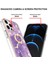 iPhone 12 / iPhone 12 Pro Için Mermer Desen Yumuşak Tpu Tampon Halka Tutucu Stand Kılıf Kapağı Mor (Yurt Dışından) 3