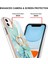 iPhone 11 Için Mermer Desen Yumuşak Tpu Tampon Halka Tutucu Stand Kılıf Kapağı Turkuaz (Yurt Dışından) 3