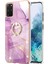 Samsung Galaxy S20+ Plus Için Mermer Desen Yumuşak Tpu Tampon Halka Tutucu Stand Kılıf Kapağı Pembe (Yurt Dışından) 2