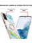 Samsung Galaxy S20+ Plus Için Mermer Desen Yumuşak Tpu Tampon Halka Tutucu Stand Kılıf Kapağı Turkuaz - Beyaz (Yurt Dışından) 3