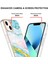 iPhone 13 Için Mermer Desen Yumuşak Tpu Tampon Kılıf Kapak Turkuaz - Beyaz (Yurt Dışından) 3