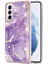 Samsung Galaxy S21+ 5g Için Mermer Desen Yumuşak Tpu Tampon Kılıf Kapak Mor (Yurt Dışından) 1