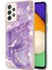 Samsung Galaxy A52 Için Mermer Desen Yumuşak Tpu Tampon Kılıf Kapak Mor (Yurt Dışından) 1