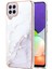 Samsung Galaxy A22 4g Için Mermer Desen Yumuşak Tpu Tampon Kılıf Kapak Beyaz (Yurt Dışından) 1