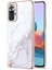 Xiaomi Redmi Note 10 Pro / 10 Pro Max Için Mermer Desen Yumuşak Tpu Tampon Kılıf Kapak Beyaz (Yurt Dışından) 1