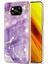 Xiaomi Poco X3 Için Mermer Desen Yumuşak Tpu Tampon Kılıf Kapak Mor (Yurt Dışından) 1