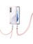 Samsung Galaxy S21+ 5g Için Crossbody Askı Ipi Telefon Kılıfı Silikon Mermer Desen Yumuşak Tpu Tampon Kapağı Beyaz (Yurt Dışından) 3