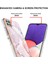 Samsung Galaxy A22 5g Için Crossbody Askı Ipi Telefon Kılıfı Silikon Mermer Desen Yumuşak Tpu Tampon Kapağı Rose Gold (Yurt Dışından) 2