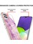 Samsung Galaxy A22 4g Için Crossbody Askı Ipi Telefon Kılıfı Silikon Mermer Desen Yumuşak Tpu Tampon Kapağı Pembe (Yurt Dışından) 2