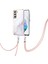 Samsung Galaxy S21 Fe 5g Için Crossbody Askı Ipi Telefon Kılıfı Silikon Mermer Desen Yumuşak Tpu Tampon Kapağı Beyaz (Yurt Dışından) 3