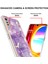 Lg Velvet 5g Için Crossbody Askı Ipi Telefon Kılıfı Silikon Mermer Desen Yumuşak Tpu Tampon Kapağı Mor (Yurt Dışından) 2