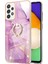 Samsung Galaxy A52 Için Mermer Desen Yumuşak Tpu Tampon Halka Tutucu Stand Kılıf Kapağı Pembe (Yurt Dışından) 2