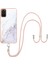 Samsung Galaxy S20+ Plus Için Crossbody Askı Ipi Telefon Kılıfı Silikon Mermer Desen Yumuşak Tpu Tampon Kapağı Beyaz (Yurt Dışından) 1