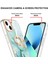 iPhone 13 Mini Için Mermer Desen Yumuşak Tpu Tampon Halka Tutucu Stand Kılıf Kapağı Turkuaz (Yurt Dışından) 3