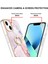 iPhone 13 Mini Için Mermer Desen Yumuşak Tpu Tampon Halka Tutucu Stand Kılıf Kapağı Rose Gold (Yurt Dışından) 3
