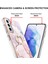 Samsung Galaxy S21+ 5g Için Mermer Desen Yumuşak Tpu Tampon Halka Tutucu Stand Kılıf Kapağı Rose Gold (Yurt Dışından) 3