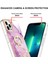 iPhone 13 Pro Max Için Mermer Desen Yumuşak Tpu Tampon Halka Tutucu Stand Kılıf Kapağı Pembe (Yurt Dışından) 3