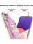 Samsung Galaxy A22 5g Için Mermer Desen Yumuşak Tpu Tampon Halka Tutucu Stand Kılıf Kapağı Pembe (Yurt Dışından) 3