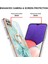 Samsung Galaxy A22 5g Için Mermer Desen Yumuşak Tpu Tampon Halka Tutucu Stand Kılıf Kapağı Turkuaz (Yurt Dışından) 3