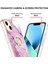 iPhone 13 Için Mermer Desen Yumuşak Tpu Tampon Halka Tutucu Stand Kılıf Kapağı Pembe (Yurt Dışından) 3