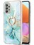 Samsung Galaxy A32 4g Için Mermer Desen Yumuşak Tpu Tampon Halka Tutucu Stand Kılıf Kapağı Turkuaz (Yurt Dışından) 2