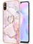 Xiaomi Redmi 9A Için Mermer Desen Yumuşak Tpu Tampon Halka Tutucu Stand Kılıf Kapağı Rose Gold (Yurt Dışından) 2