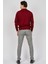 Erkek Bisiklet Yaka Yün Kazak 4536063 Bordo 4