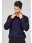 Erkek Polo Yaka Yün Kazak 4358104 Indigo 1