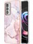 Motorola Edge 20 Pro Için Mermer Desen Yumuşak Tpu Tampon Kılıf Kapak Rose Gold (Yurt Dışından) 1