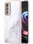 Motorola Edge 20 Pro Için Mermer Desen Yumuşak Tpu Tampon Kılıf Kapak Beyaz (Yurt Dışından) 1