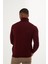 Erkek Bordo Regular Fit Balıkçı Yaka Triko Kazak 3